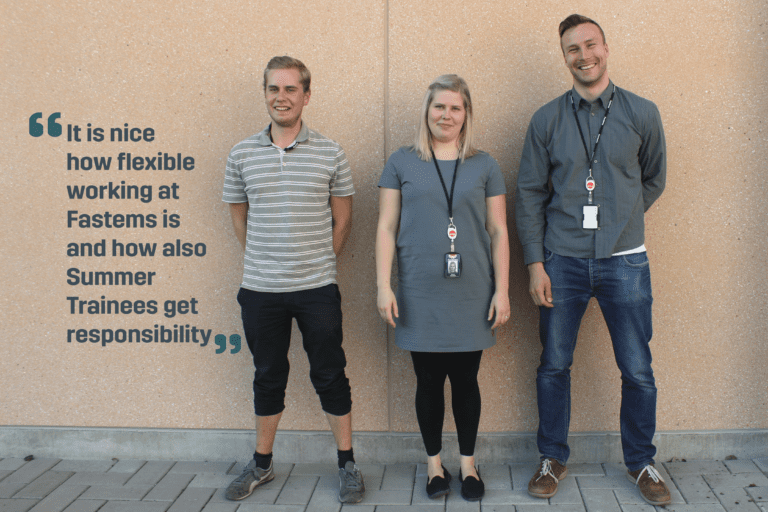 Summer Trainees at Fastems get to enjoy the perks of flexible working, while being given real responsibilities within the company.