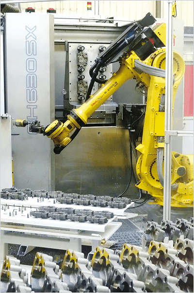 Increase manufacturing productivity with factory automation - de-burring cell