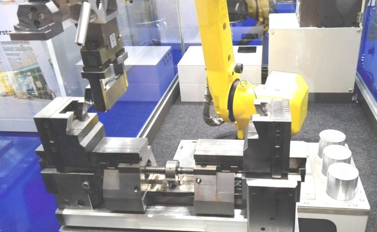 Manufacturing smaller batches economically requires material handling to be automated to reduce human intervention