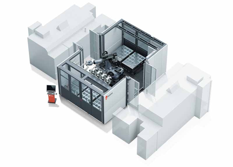 Fastems RoboCell ONE automates 2 machine tools