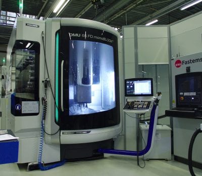 The equipment connected to the RoboFMS includes two turning/milling centers.