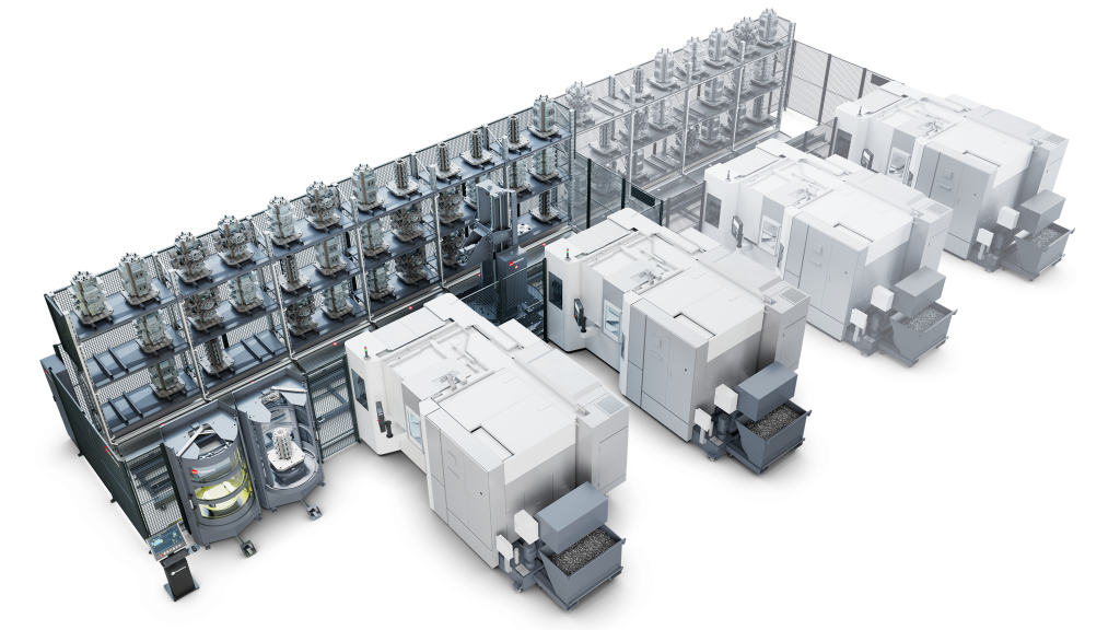 FPS can be extended with more machining centers and storage places when there are new production needs